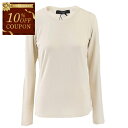 【10%OFFクーポン対象 枚数限定】 ウィークエンド マックスマーラ WEEKEND MAXMARA クルーネック長袖Tシャツ 5946032600 MULTIE 001 クリーム 2024AW レディース 【再入荷なし 在庫限り】