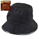 【10%OFFクーポン対象】 グッチ GUCCI ハット 727563 4HAVS 1060 ブラック メンズ レディース