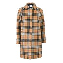 バーバリー 【5%OFFクーポン対象 期間限定】バーバリー チェックコート BURBERRY 8001201 A2442 キャメル 12A 子供 大人 1点限り 【限定価格】 ギフト 残り1点のみ