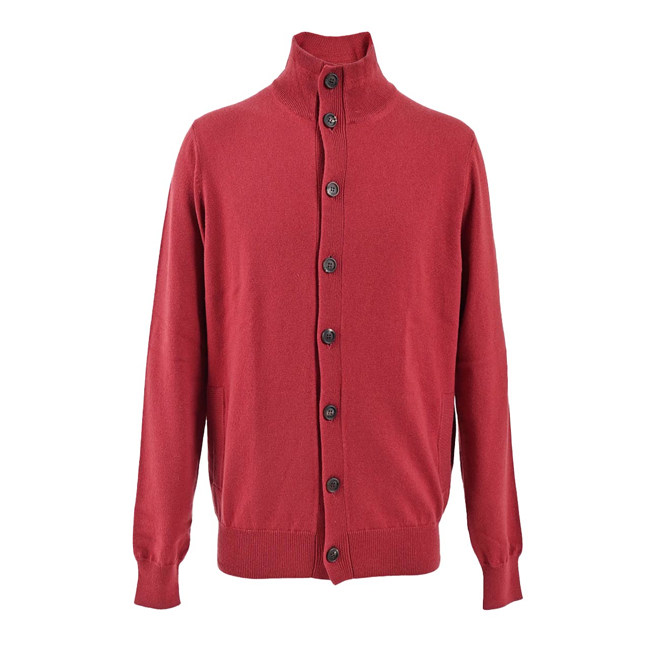 マーロ MALO カーディガン UMK282 F1K02 E2698 ワイン メンズ 【ラスト1点 50サイズ】 カシミヤ100%