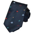 グッチ GUCCI ネクタイ 571819 4E002 4100 ネイビー メンズ 就職祝い 誕生日 新生活応援 ギフト プレゼント