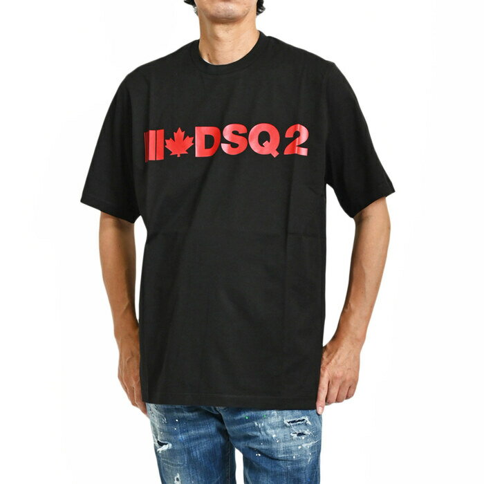 ディースクエアード 半袖 Tシャツ DSQUARED2 S74GD0568 S22427 900 ブラック メンズ 残り1点のみ