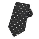 【10%OFFクーポン対象】 エンポリオ アルマーニ EMPORIO ARMANI ネクタイ 1P616 00120 ブラック メンズ 就職祝い 誕生日 新生活...