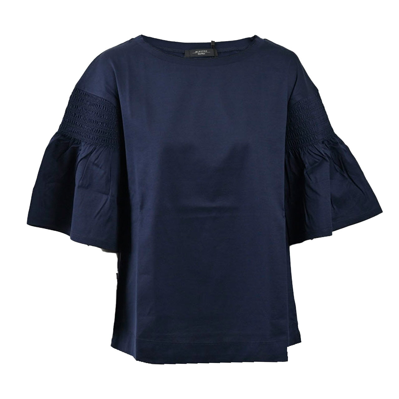 マックスマーラ ウィークエンド フレアスリーブTシャツTシャツ MAXMARA WEEKEND VANESIO 59411411000 5 ネイビー 2021年春夏 ギフト 残り1点のみ