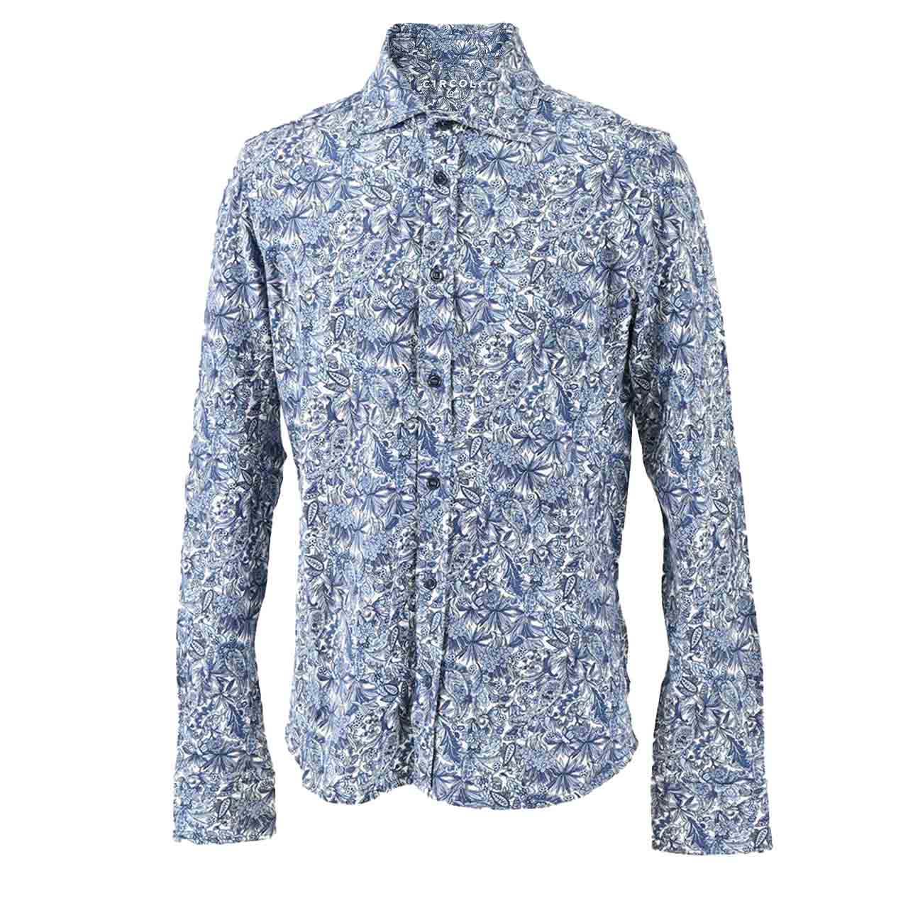 チルコロ CIRCOLO 1901 シャツ CN 3093 547 ブルー メンズ 【ラスト1点 Mサイズ】