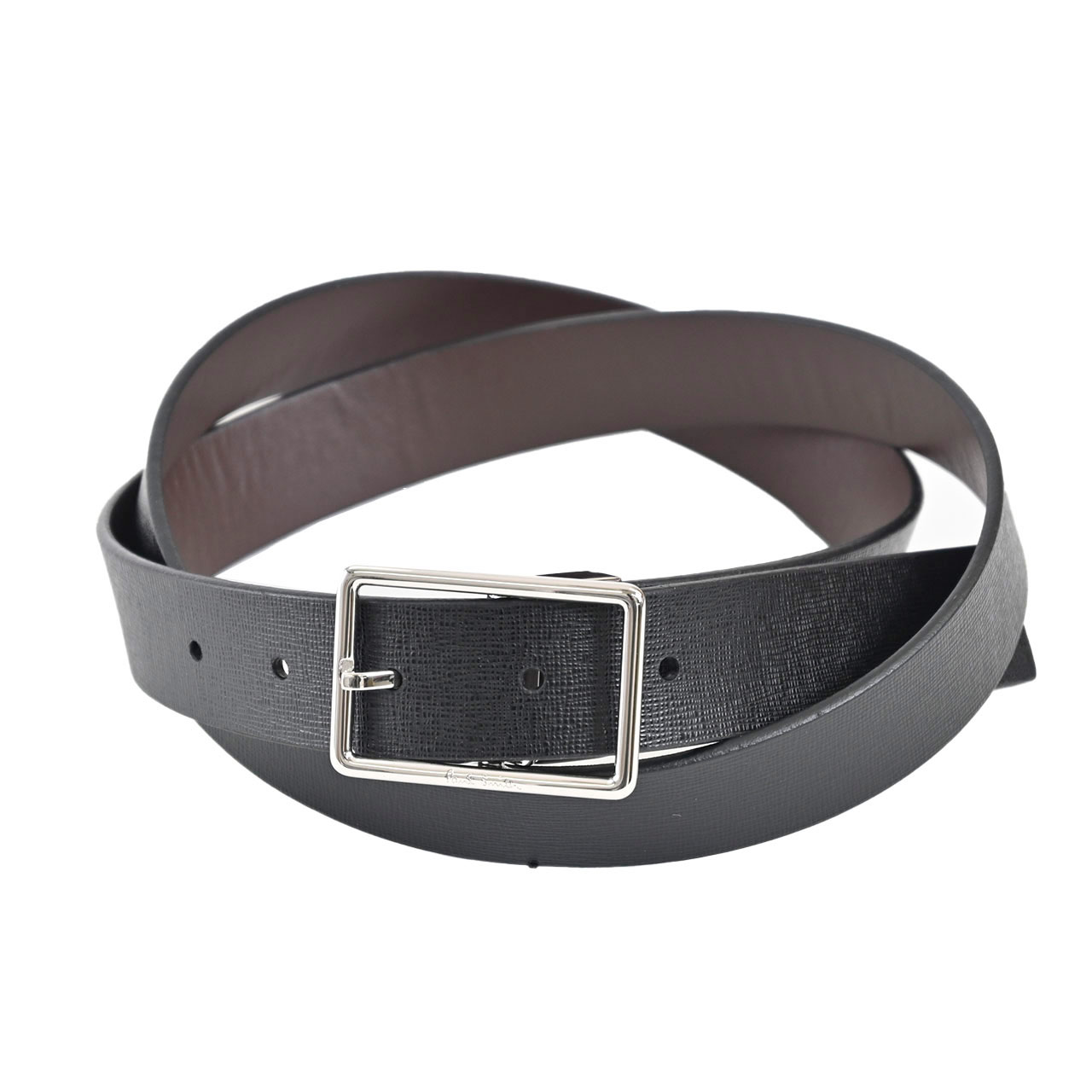 ミッソーニ ポール スミス PAUL SMITH ベルト M1A 5752 BREV2C TWO BELTS IN ONE 79 ブラック 2021AW 【限定価格】 【off_overthirty】