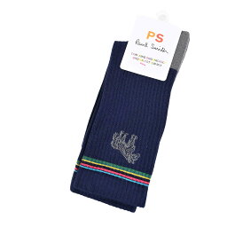 ポール・スミス 靴下 メンズ ピーエス ポール スミス PS Paul Smith ソックス MEN SOCK BOBBY ZEBRA M2A400MOAF720 48 ネイビー メンズ