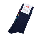 ピーエス ポール スミス PS Paul Smith ソックス MEN SOCK BACK LOGO M2A400MOAF658 47 ネイビー メンズ 【限定価格】