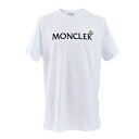 【7/19~ エントリーでポイント10倍】モンクレール MONCLER Tシャツ 8C00022 8390T 001 ホワイト メンズ