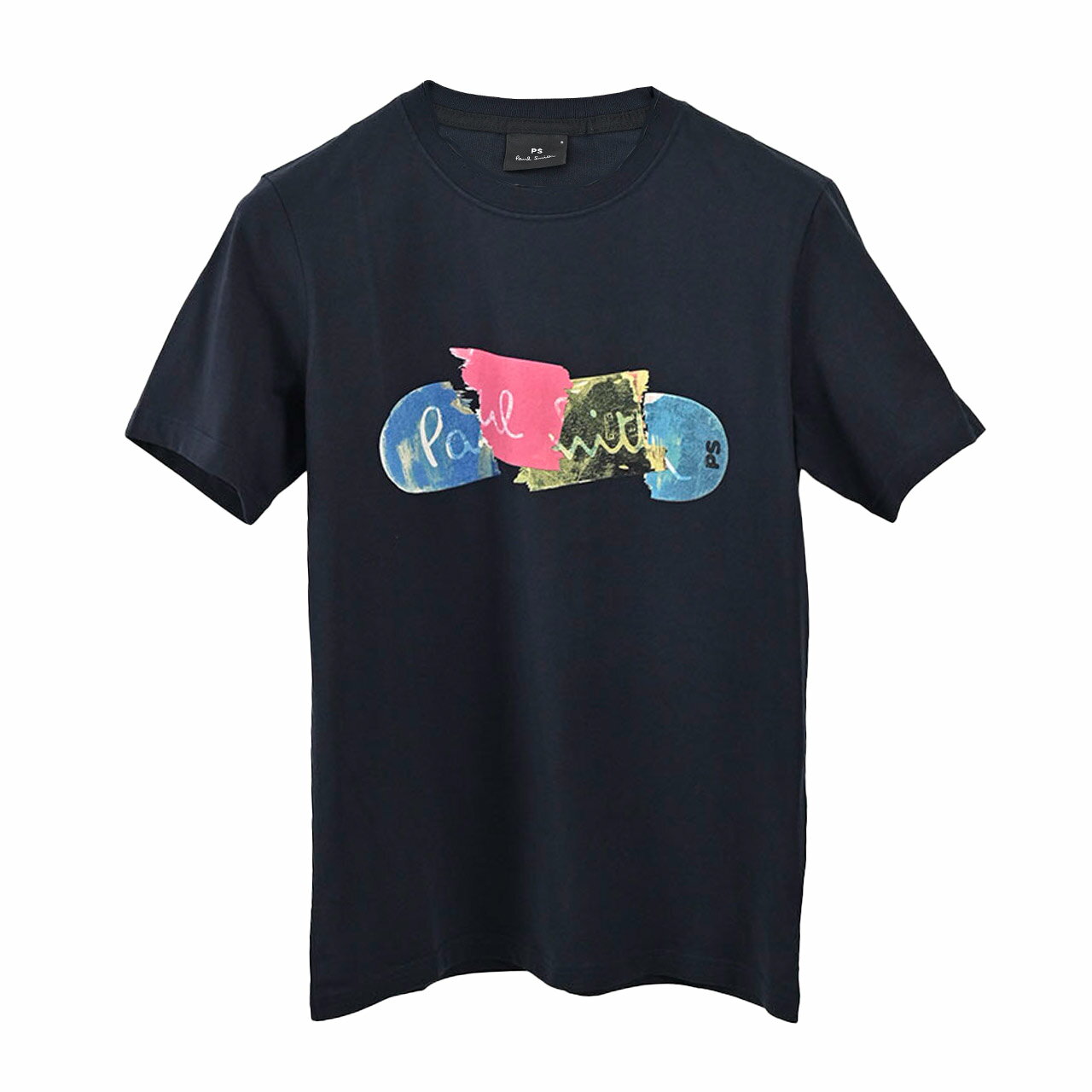 ポールスミス ポールスミス PAUL SMITH Tシャツ regular BROKEN BOARD M2R 011R KP3822 49 ネイビー メンズ 【限定価格】