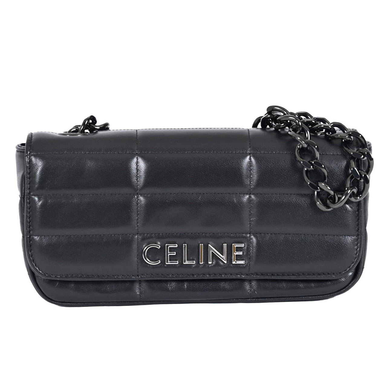 セリーヌ ショルダーバッグ（レディース） セリーヌ CELINE ショルダーバッグ Matelasse Monochrome 112333EQK 36SB ブラック 2023SS レディース ホワイトデー ギフト 残り1点のみ