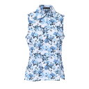 【10%OFFクーポン対象】 ジーフォア G FORE ポロシャツ PHOTO FLORAL COOLING G4LF23K861B SNOW ホワイト レディ...