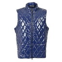 ジーフォア G FORE ベスト SLIM FIT PUFFER G4MA23O50 TWILIGHT ネイビー メンズ 【限定価格】