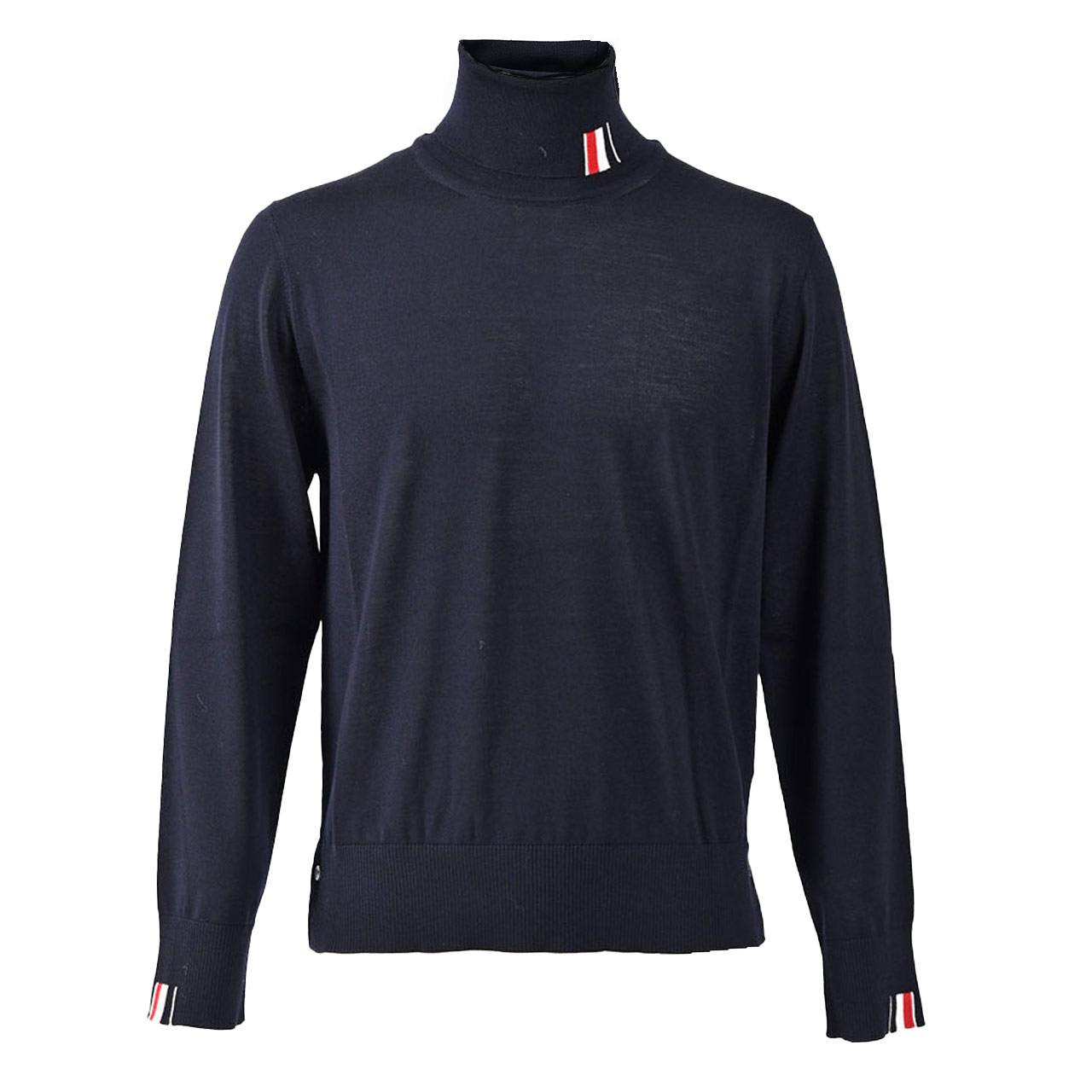 【10%OFFクーポン 期間限定】 トムブラウン Thom Browne ハイネックセーター MKA475A Y1014 415 ネイビー メンズ 【ラスト1点...