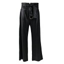 マレーラ クロップド ワイドパンツ MARELLA ASIA 37860496 001 ブラック ワケアリ 【ラスト1点 Mサイズ】