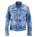 【5%OFFクーポン対象 期間限定】ディースクエアード DSQUARED2 デニムジャケット S74AM1463 S30789 Dan Jean Jacket 470 ブルー 2024SS 2024年 春夏新作メンズ