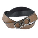 【10%OFFクーポン対象】 サルヴァトーレ フェラガモ Salvatore Ferragamo ベルト 675542 ブラウン 2024AW メンズ 【ラスト...
