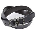 【10%OFFクーポン対象】 サルヴァトーレ フェラガモ Salvatore Ferragamo ベルト 67A282 ブラック 2024AW メンズ 【ラスト...