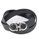 【10%OFFクーポン対象】 サルヴァトーレ フェラガモ Salvatore Ferragamo ベルト 675542 - SILVER ブラック 2024AW...
