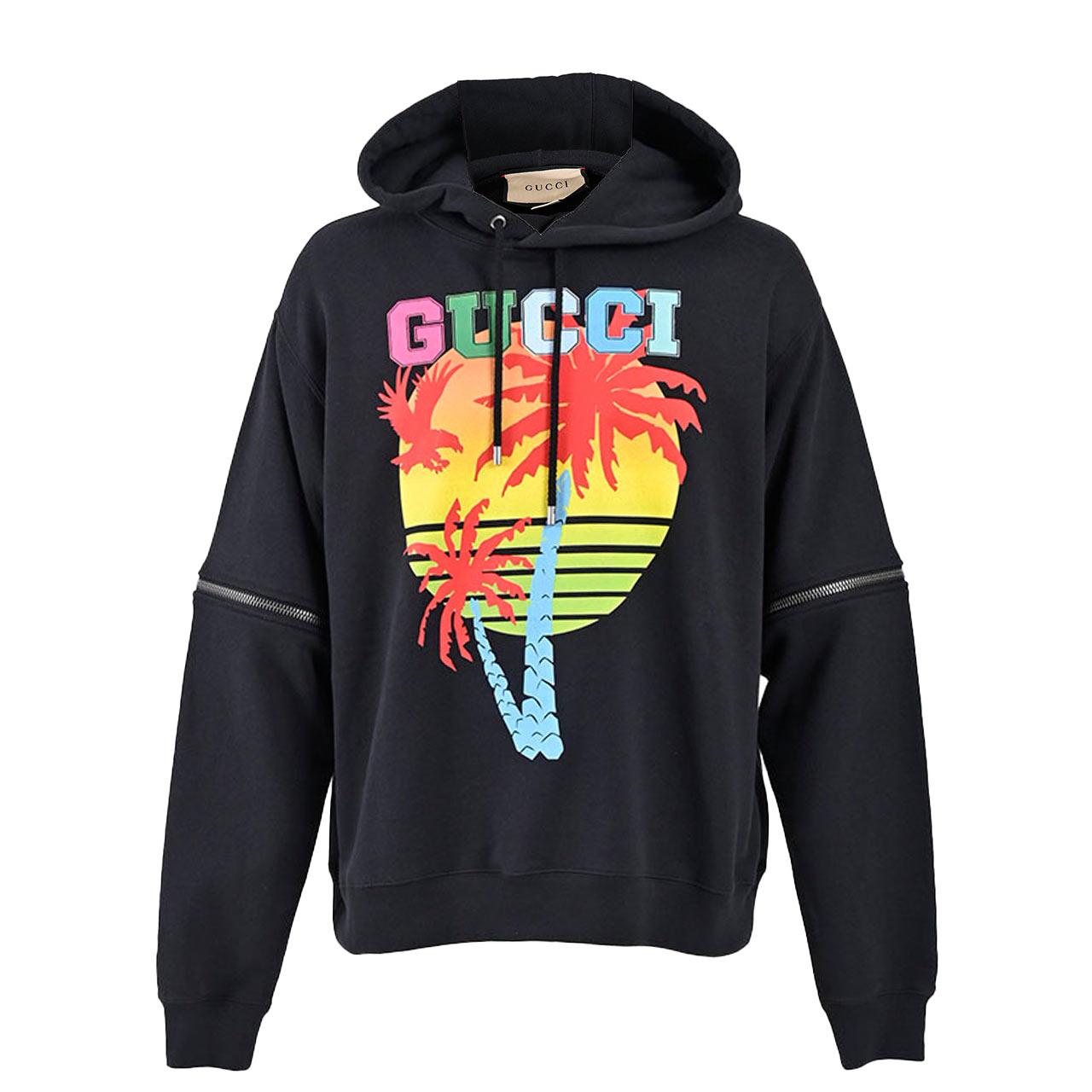 グッチ GUCCI パーカー 700117 XJEOT 1082 ブラック メンズ 【ラスト1点 Sサイズ】