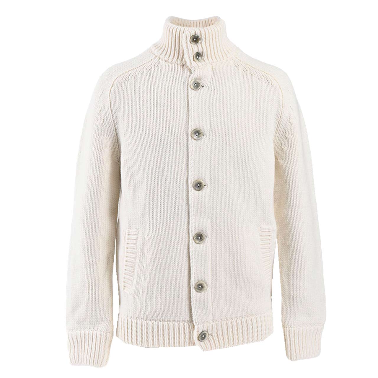 【10%OFFクーポン 期間限定】 ヘルノ HERNO カーディガン MC00027UR 1010 ホワイト 2024AW メンズ