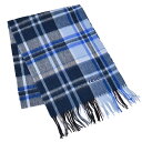 レノマ RENOMA カシミヤ マフラー R9913 CHECK CASHMERE 4 ブルー メンズ レディース カシミヤ100% 【ラスト1点】 新生活応援...
