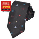 【エントリーで全品ポイント10倍】 グッチ GUCCI ネクタイ 571819 1000 ブラック 2024SS メンズ 新生活応援 ギフト プレゼント 【10%OFFクーポン対象 枚数限定】