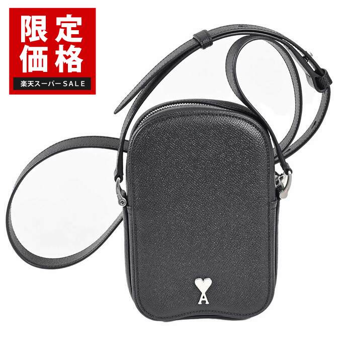 楽天サンエー　世界の一流品【10％OFFクーポン 枚数限定】　アミ AMI バッグ ULL010.AL0036 0014 ブラック メンズ 2024年秋冬新作 2024AW 新生活応援 【楽天スーパーSALE 限定価格】 クリスマス ギフト プレゼント