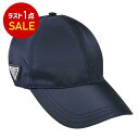 プラダ PRADA キャップ 2HC274 2DMI F0008 ネイビー メンズ レディース 【ラスト1点 Lサイズ】