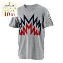 【7/19~ エントリーでポイント10倍】モンクレール MONCLER Tシャツ 8C00006 8390T 987 グレー メンズ 【数量限定 再入荷】