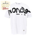 【7/19~ エントリーでポイント10倍】モンクレール MONCLER クルーネック半袖Tシャツ 8C01080 8390Y 001 ホワイト 年秋冬 メンズ