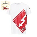【7/19~ エントリーでポイント10倍】モンクレール MONCLER クルーネック半袖Tシャツ 8C01108 8390Y 001 ホワイト メンズ 【ラスト1点 Mサイズ】