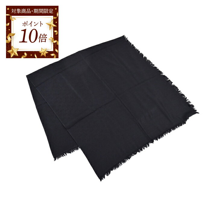 【ポイント10倍 期間限定】 グッチ GUCCI ストール 387563 3G646 1000 ブラック メンズ レディース