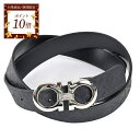 【ポイント10倍 期間限定】サルヴァトーレ フェラガモ Salvatore Ferragamo ベルト 675542 - SILVER ブラック 2024AW ...