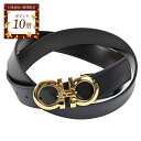 【ポイント10倍 期間限定】サルヴァトーレ フェラガモ Salvatore Ferragamo ベルト 675542 - GOLD ブラック 2024AW メン...