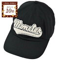 【ポイント10倍 期間限定】モンクレール MONCLER キャップ 3B00003 0U162 999 ブラック メンズ レディース