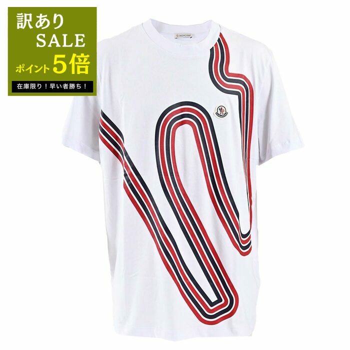 モンクレール MONCLER Tシャツ 8C01100 8390Y 001 ワケアリ ホワイト メンズ
