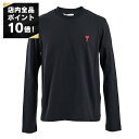 【7/19~ エントリーでポイント10倍】アミ AMI クルーネック長袖Tシャツ BFUTS235.724 001 ブラック 2025SS メンズ