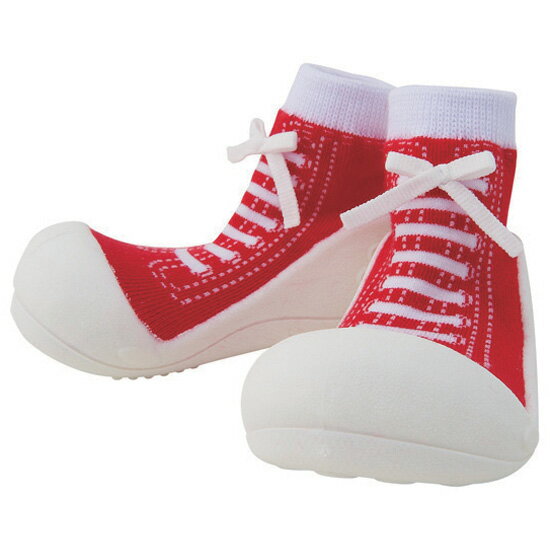 Baby Feet ベビーフィート Sneakers-Red スニーカーズ レッド〜Baby Feet（ベビーフィート）は生体力学研究に基づき作られたベビーシューズ。ルームシューズ・簡易外履きとして使えるベビーシューズです。