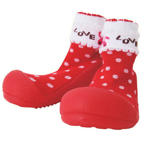 Baby Feet ベビーフィート Love Red ラブ レッド〜Baby Feet（ベビーフィート）は生体力学研究に基づき作られたベビーシューズ。ルームシューズ・簡易外履きとして使えるベビーシューズです。(805640-805701)