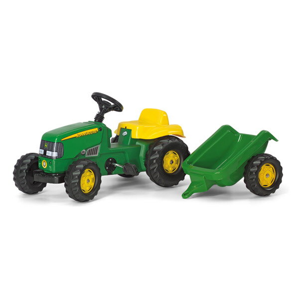 Rolly Toys ロリートイズ ROLLY KIDS ジョンディアーキッズワゴン John Deere〜ドイツ・Rolly Toysのトレーラー付きのペダル式の働く車の乗用玩具です。2歳半からおたのしみいただけます。【ラッピング不可】