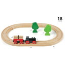 BRIO ブリオ レールウェイセット 小さな森の基本レールセット〜BRIOの大人気玩具・木製レールセットシリーズ！小さな森をイメージしたBRIOのレールウェイの入門セット。18ピース。【誕生日プレゼント 1歳半 2歳 3歳 男の子 木のおもちゃ 知育玩具 クリスマス 子供】 3