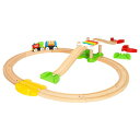 BRIO ブリオ マイファーストビギナーセット〜BRIOの1歳半からの木製レールセット『マイファーストレールウェイ』。18ピース。【誕生日プレゼント 1歳半 2歳 3歳 男の子 木のおもちゃ 知育玩具 クリスマス 子供】