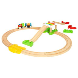 BRIO ブリオ マイファーストビギナーセット〜BRIOの1歳半からの木製レールセット『マイファーストレールウェイ』。18ピース。【誕生日プレゼント 1歳半 2歳 3歳 男の子 木のおもちゃ 知育玩具 クリスマス 子供】