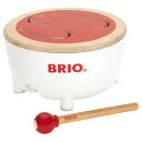 BRIO ブリオ BRIOドラム〜BRIOの赤ちゃんの木のおもちゃシリーズ。はじめての楽器にオススメのキッズドラムです。