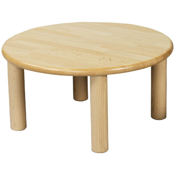 ブロック社 丸テーブル 60＜H35＞〜幼稚園・保育園にオススメなブロック社の木製子供用家具。耐久性が優れたテーブルです。【3歳/4歳児用】