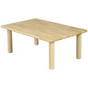 ブロック社 角テーブル 90×60 丸脚＜H35＞〜幼稚園・保育園にオススメなブロック社の木製子供用家具。耐久性が優れたテーブルです。【3歳/4歳児用】