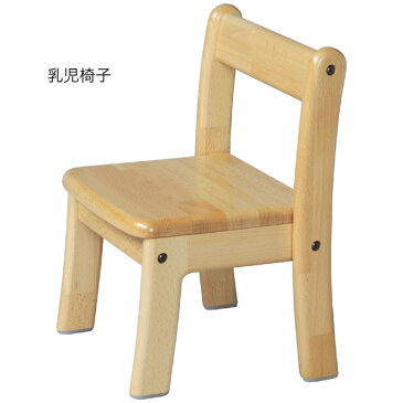 ブロック社 角テーブル 120×60 丸脚<H33>と乳児椅子<座高18>×6脚セット<H33>〜幼稚園・保育園にオススメなブロック社の木製子供用家具。割安なってるテーブルと椅子のお得セットです。【2歳児用】
