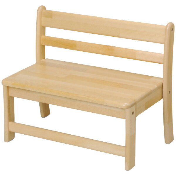 ブロック社 ベンチ幼児用2人掛け＜座高26＞〜幼稚園・保育園にオススメなブロック社の木製子供用家具。子どもたちが快適に座れるようデザインされたベンチです。【4歳児用】