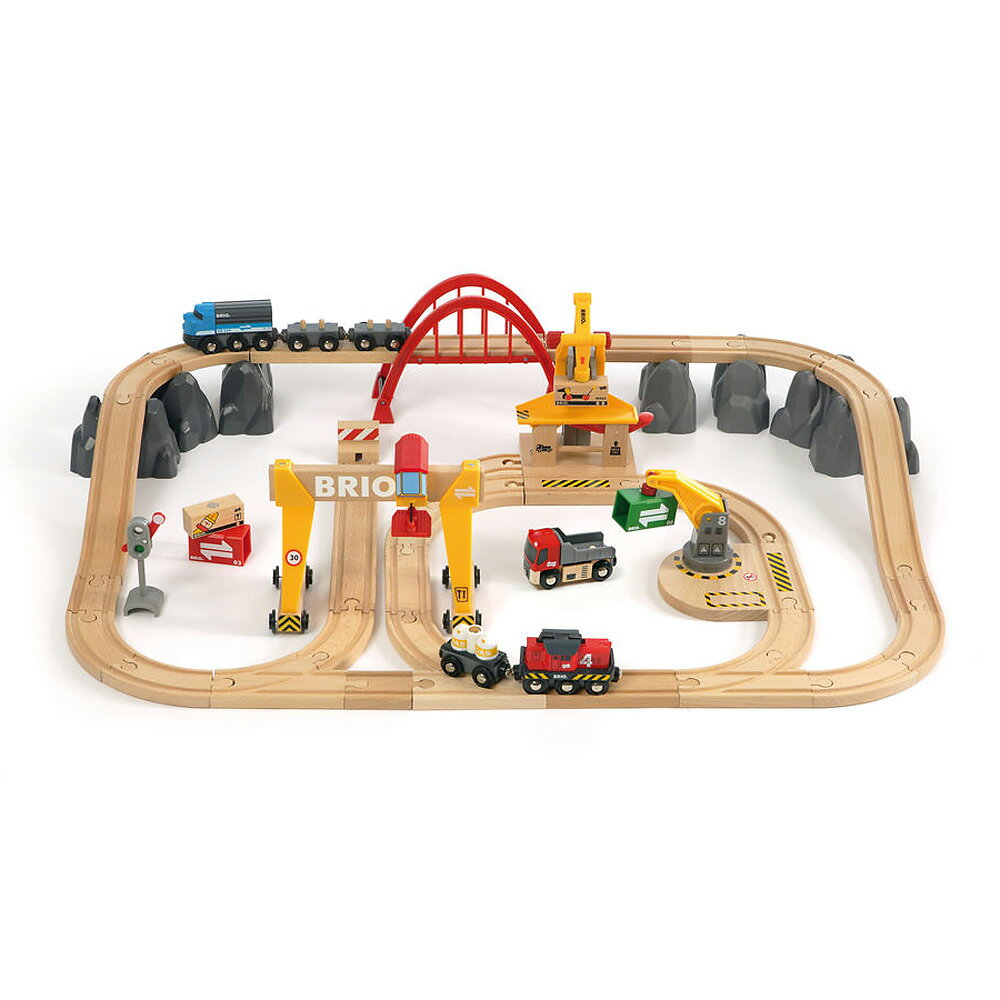 BRIO ブリオ レールウェイセット カーゴレールデラックス